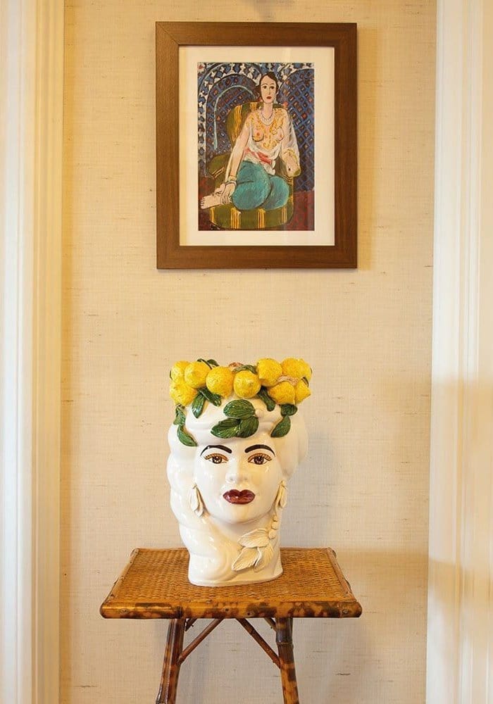 Italian Woman with Lemons Vase Moro Head