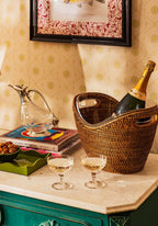 Jane's Woven Rattan Wine and Champagne Bucket