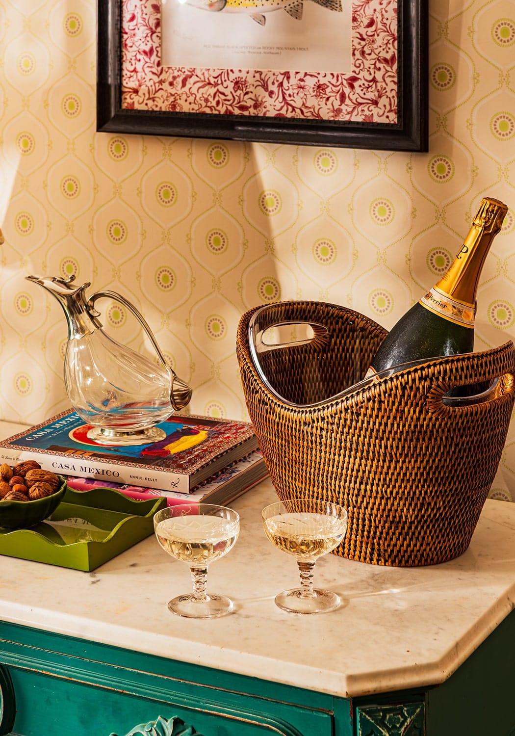 Jane's Woven Rattan Wine and Champagne Bucket