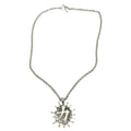 Dual Symbol Japanese Power – Sex Sculptural Sterling Silver 925 Pendant Necklace