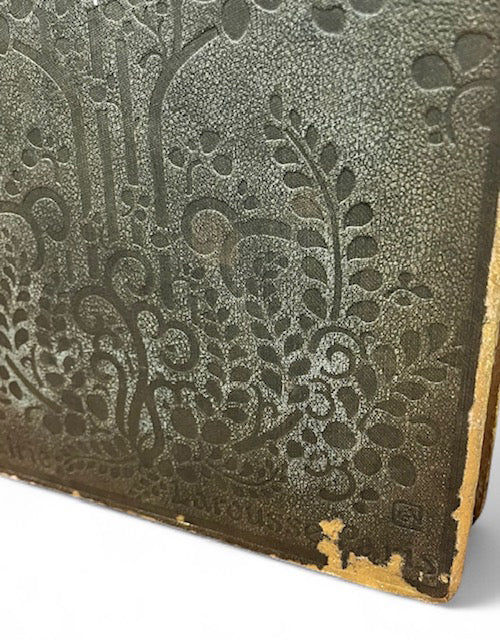 Larousse Dictionary, Art Nouveau, Kintsugi Style  Altered Book/ Book Carving