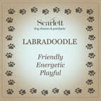 Labradoodle Personalised Silver Dog Tag Necklace