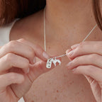 Labradoodle Personalised Silver Dog Tag Necklace