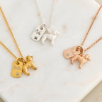 Labradoodle Personalised Silver Dog Tag Necklace