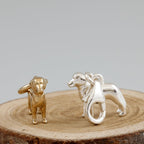 Labrador Silver Dog Charm
