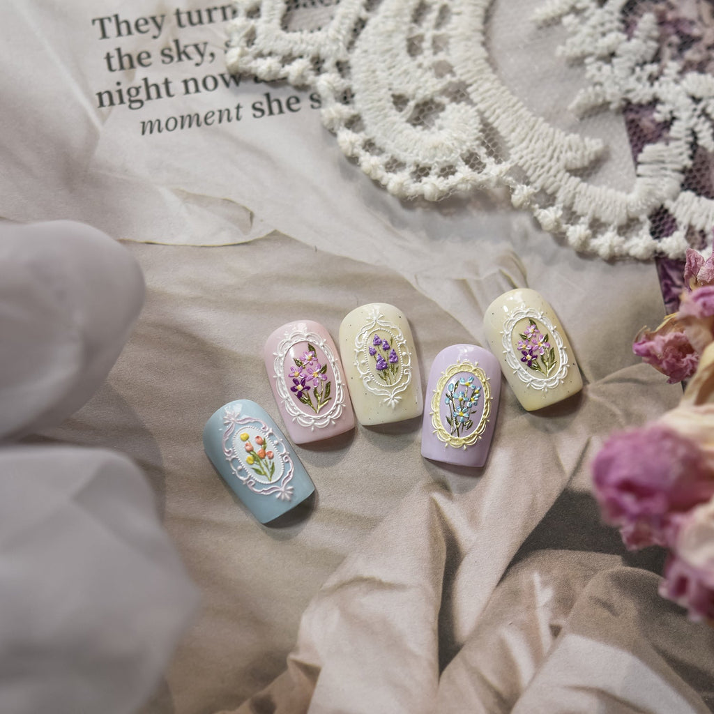 Hello Claws | Lace And Flower Nail Deco Sticker