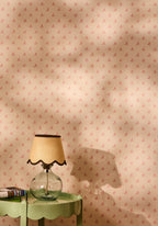 Chocolate Brown Jute Scallop Lampshade