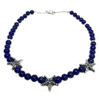 Lapis Lazuli & Sterling Silver Starfish Necklace – Last One Available – This Version Will Not Be Repeated