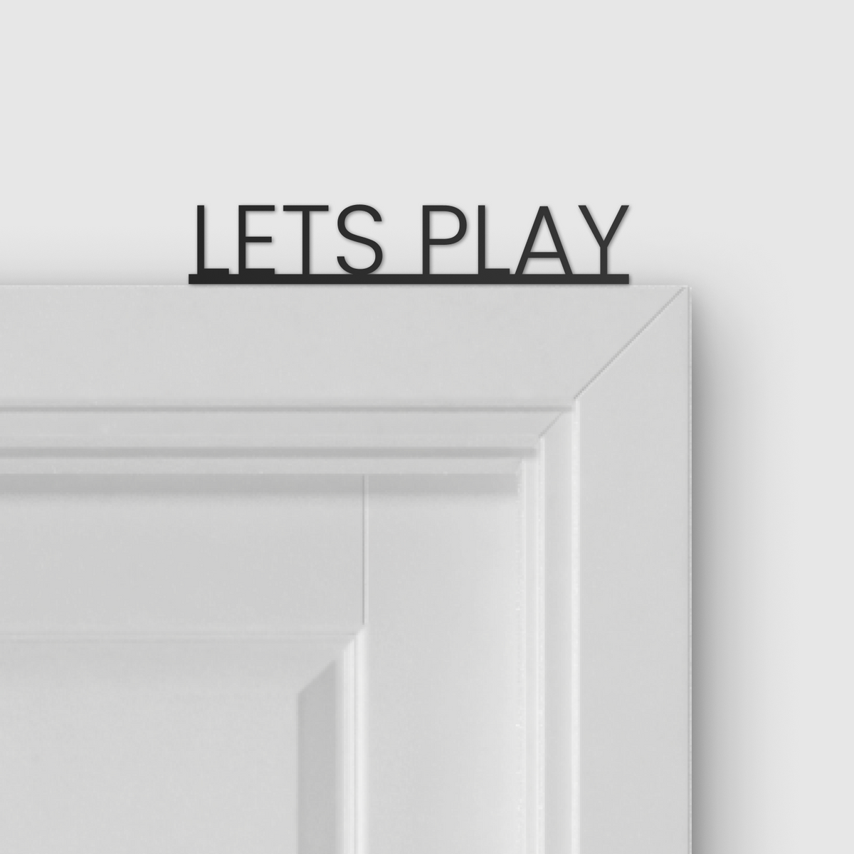 LET'S PLAY door topper and door tag