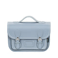 Leather Midi Satchel - Lilac Grey