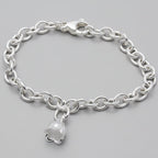 Lily Of The Valley Flower Silver Charm