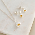 Lily Of The Valley Silver & Gold Vermeil Drop Earrings