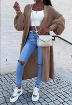 LONGLINE KNITTED CARDIGAN