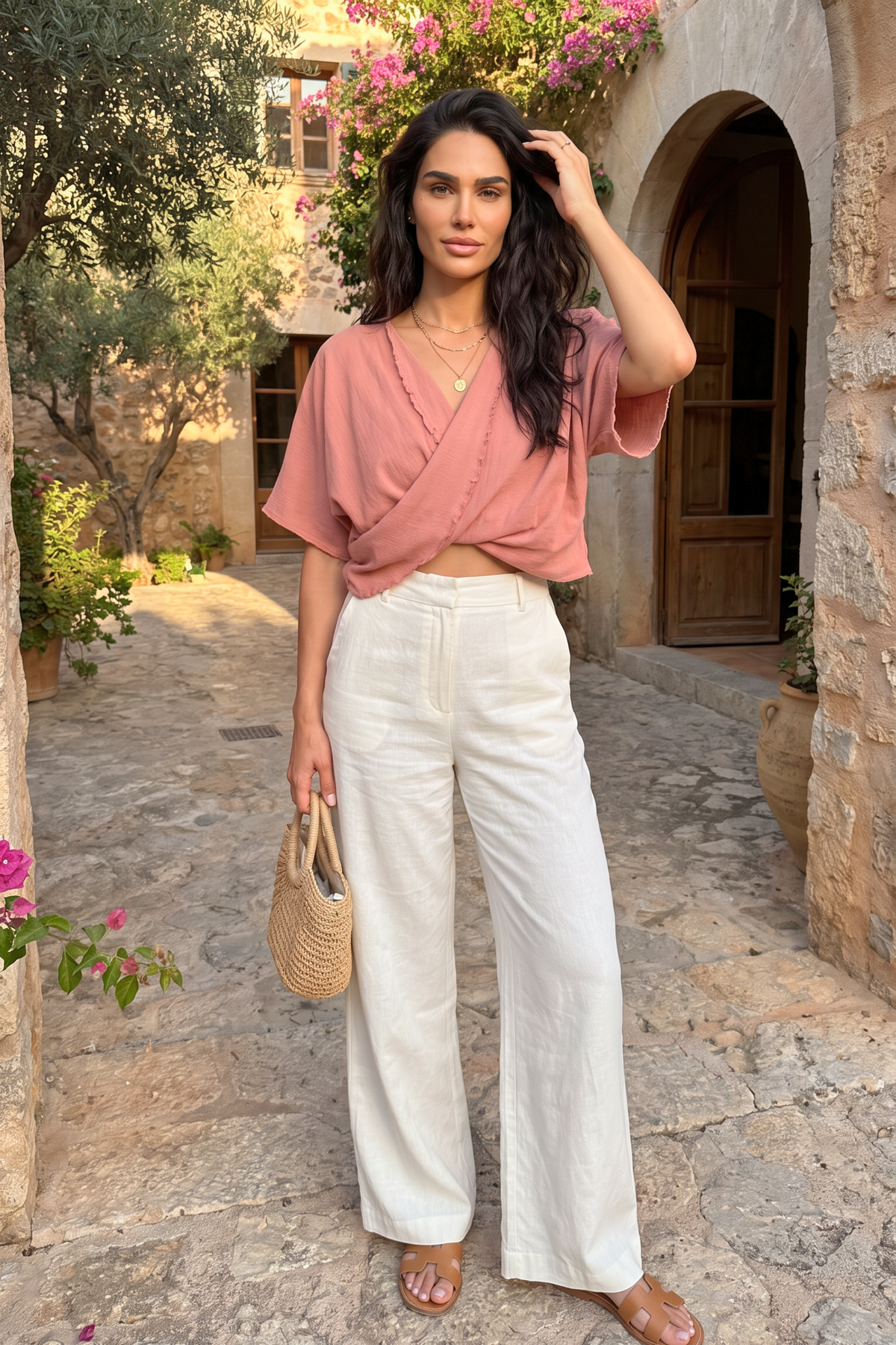 LOTUS Organic Cotton Top in Blush