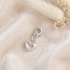 Love Heart Silver Charm