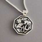Good Luck Symbols Personalised Silver Necklace