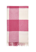 Lucy's Raspberry Checker Throw