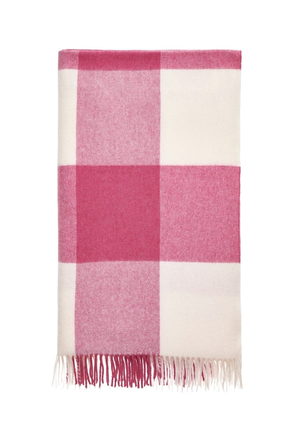 Lucy's Raspberry Checker Throw