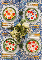 Lunch Plates Twig Oranges  - Set of 4