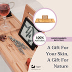 Luxury Eco-Friendly Bamboo Bath Tray