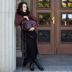 Handmade Leather Satchel - Marsala Red