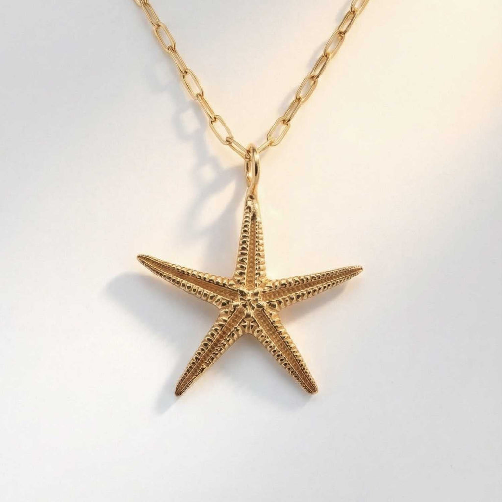 Maxi Gold Ocean Starfish Necklace