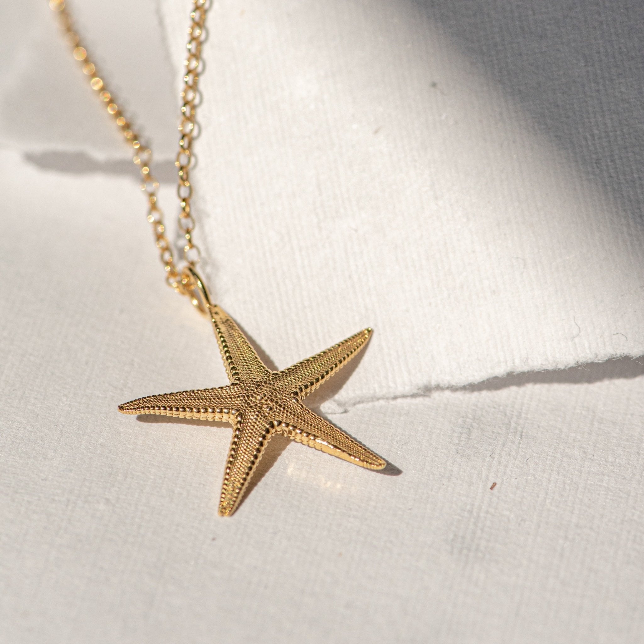 Maxi Gold Ocean Starfish Necklace