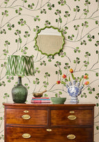 Mayfair Tray Hold All Rattan Basket in Green