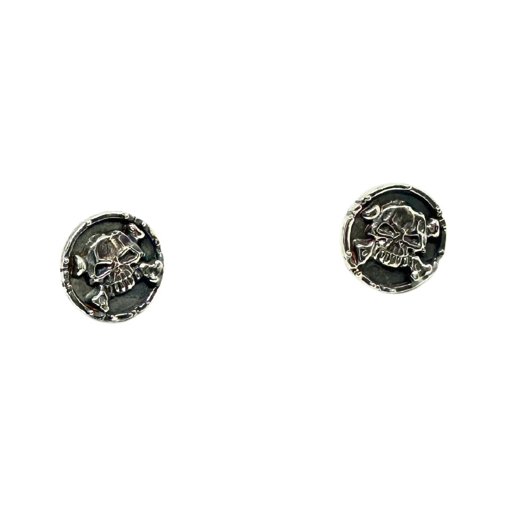 Medaglie Skull Bones Stud Earring – Sterling Silver 925