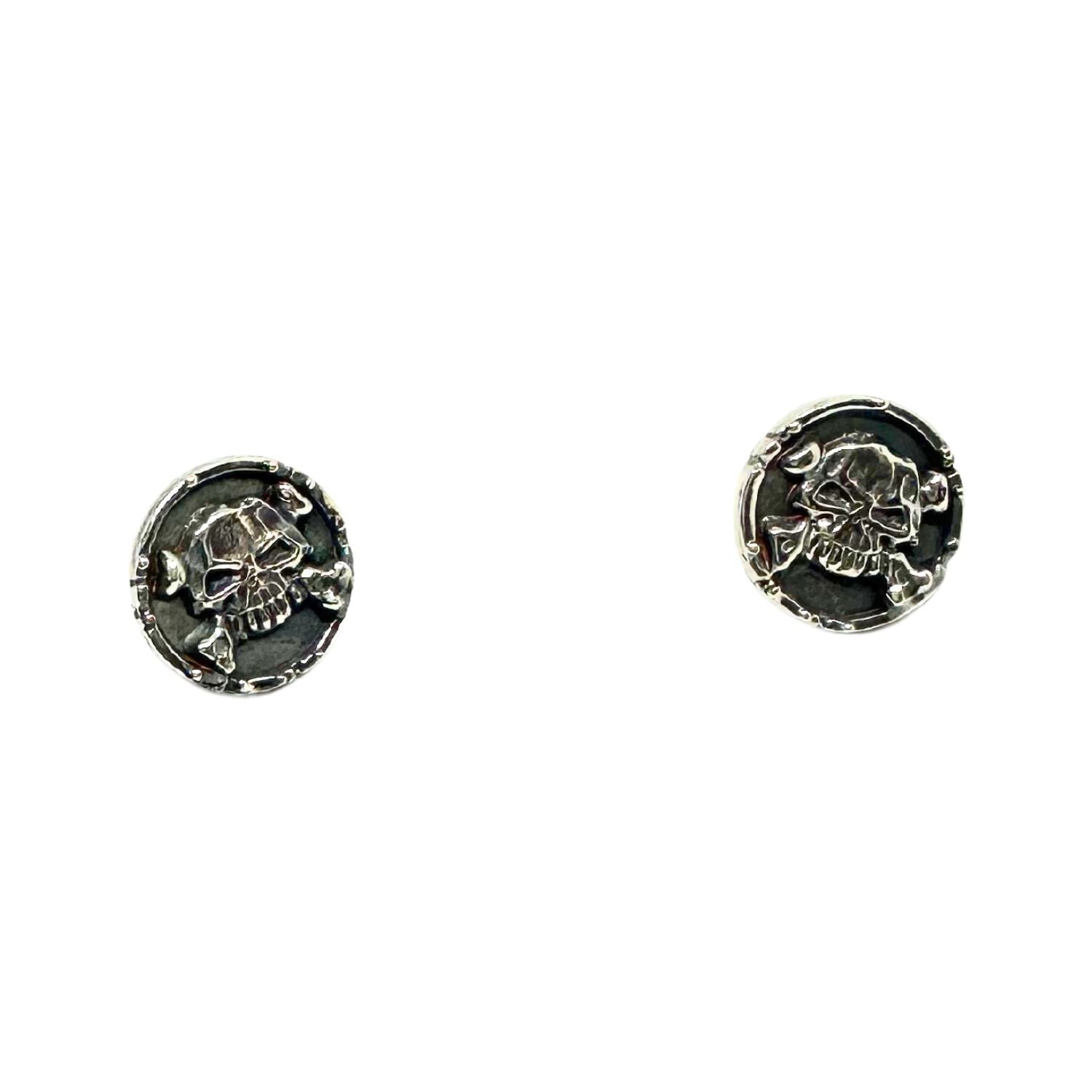 Medaglie Skull Bones Stud Earring – Sterling Silver 925