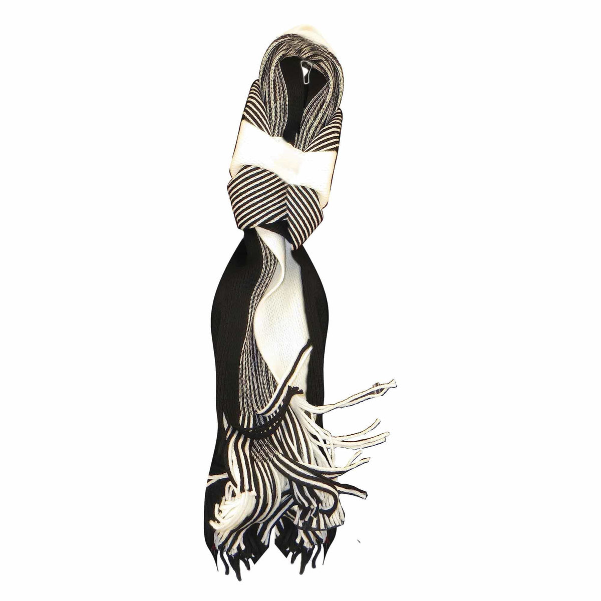 Sock Stack Mens Thermal Woven Stripe Acrylic Scarf Multi-Coloured Lightweight Insulation
