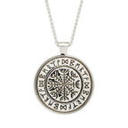 Travel Viking Rune Personalised Silver Necklace
