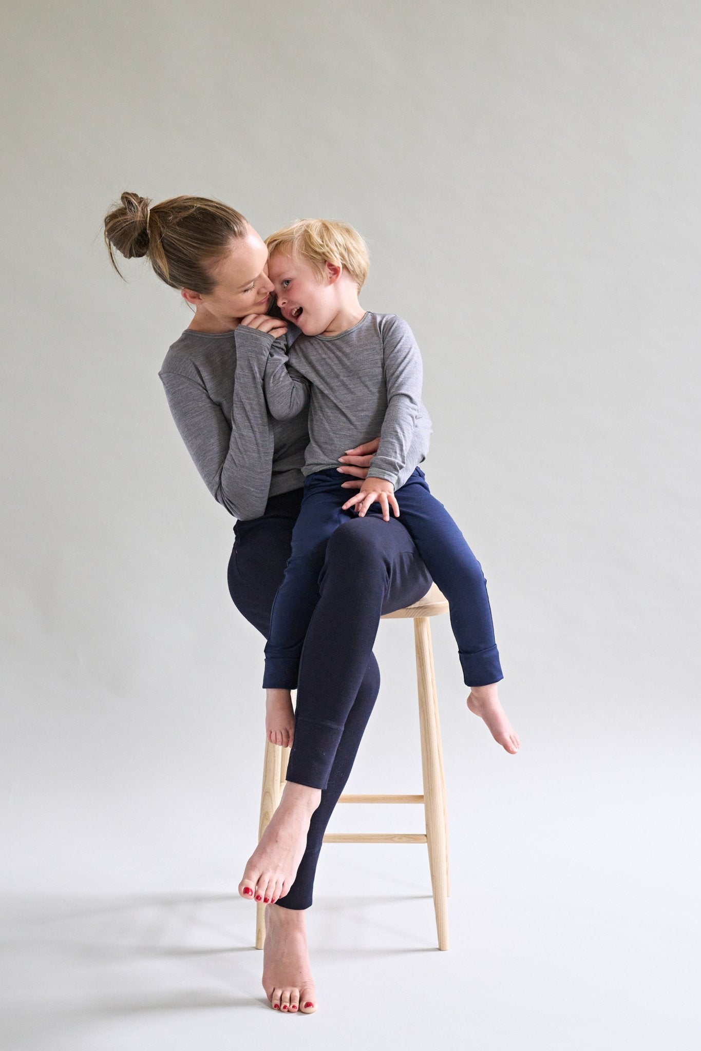 Merino Long Sleeve, Grey Marle