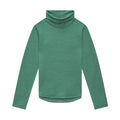Merino Polo Neck, Emerald Green
