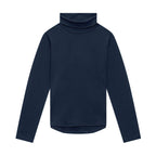 Merino Polo Neck, French Navy