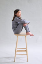 Merino Polo Neck, Grey Marle