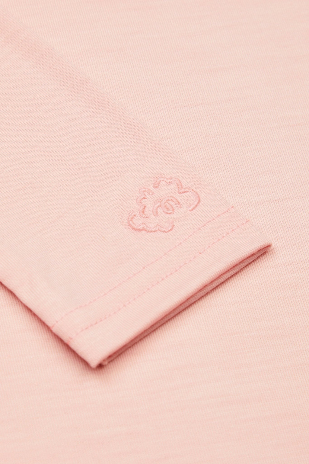 Merino Polo Neck, Pink Peach Blossom