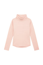 Merino Polo Neck, Pink Peach Blossom