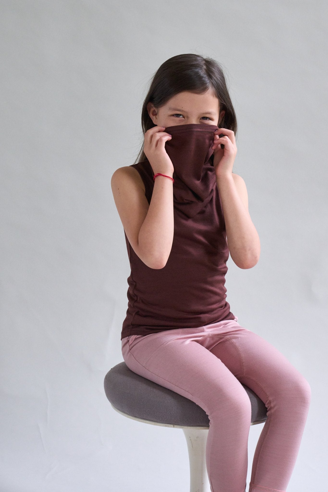Merino Snood, Chocolate Brown
