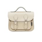 Handmade Leather Micro Satchel - Pastel Cream