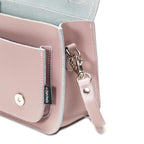 Handmade Leather Micro Satchel - Rose Quartz