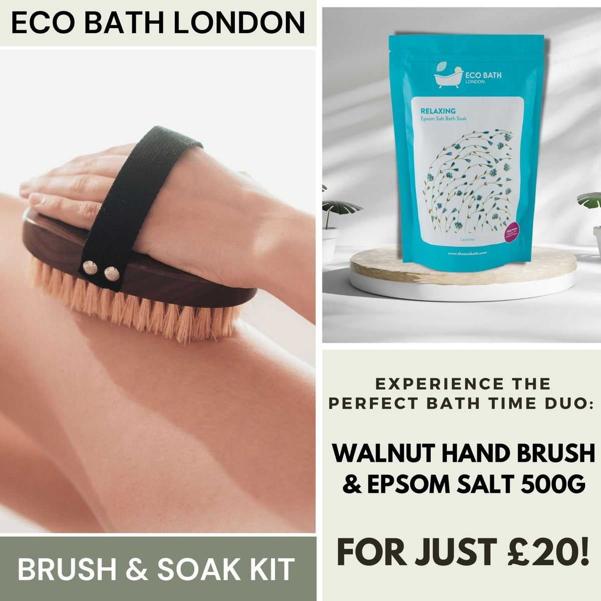 Mindful Moments: Eco Bath London Brush & Soak Kit