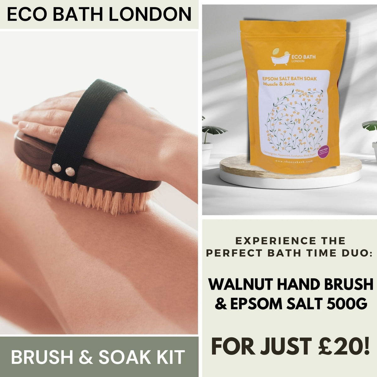 Mindful Moments: Eco Bath London Brush & Soak Kit