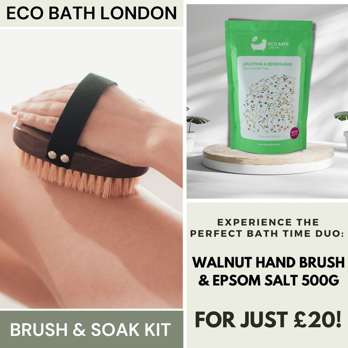 Mindful Moments: Eco Bath London Brush & Soak Kit