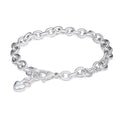 Mini Lifetime Silver Heart Charm Bracelet