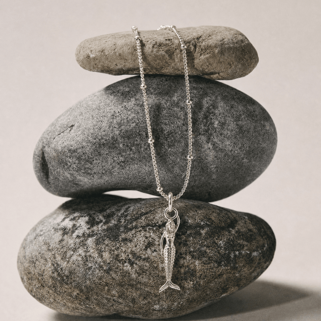 Mini Mermaid Silver Necklace - Zennor