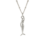 Mini Mermaid Silver Necklace - Zennor