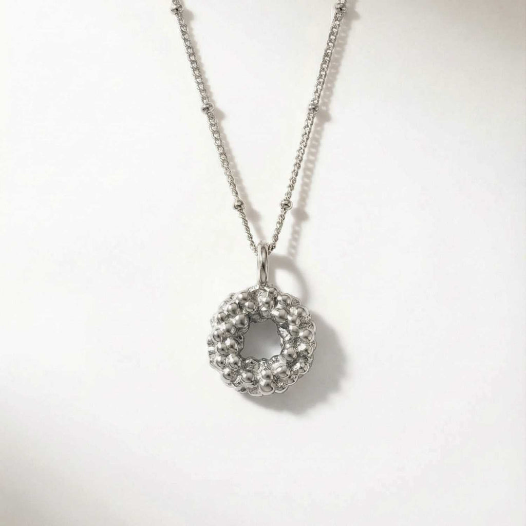 Mini Silver Barnacle Necklace