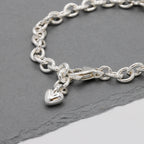 Mini Lifetime Silver Heart Charm Bracelet