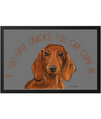 Snacks-Only VIP Access: The Dachshund Doormat!